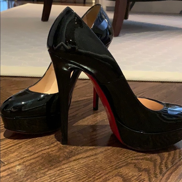 Christian Louboutin Shoes - Christian Louboutin Black Heels with Red Soles